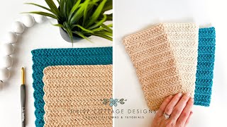 How to Herringbone Double Crochet [upl. by Newkirk]