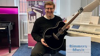 Yamaha APX600 Electro Acoustic Guitar  Demonstration amp Review  James From Rimmers Music [upl. by Seed]