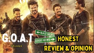 ThalapathyVijay  GOATReview amp Opinion Telugu video vibevistareview  Venkat Prabhu  Yuvan [upl. by Vivian]