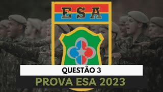 QUESTÃO DE MATEMÁTICA ESA 2023  DURANTE A CONSTRUÇÃO DE UMA PONTA PELA ENGENHARIA MILITAR [upl. by Ariaic]