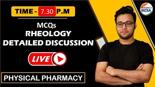 Live I Rheology I Detailed Explanation MCQs I Physical Pharmacy [upl. by Naasar]