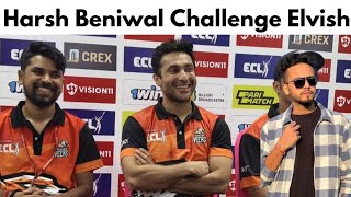 Harsh Beniwal Challenge Elvish Yadav After Loss Match In ECL  Entertainment Cricket League elvish [upl. by Tini]