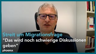 Migrationsfrage amp MerzÄußerung Einschätzung des Politikwissenschaftlers Prof Poguntke am 280923 [upl. by Akahs]