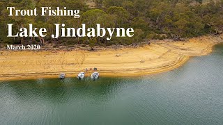 Trout Fishing Lake Jindabyne  March 2020 [upl. by Hubie709]