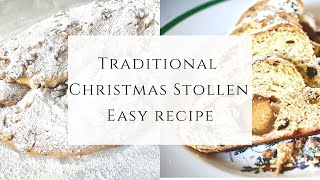 Traditional Christmas Stollen  Easy recipe [upl. by Allekim]