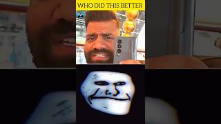 WHO DID THIS BETTER 😀  carryminati carryminati technicalguruji shortsfeed trollface ytshorts [upl. by Zennas]