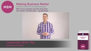 Leadership Skills Tips  Leadership Qualities  MBMs One Minute Videos  Sticky Learning with MBM [upl. by Araas]