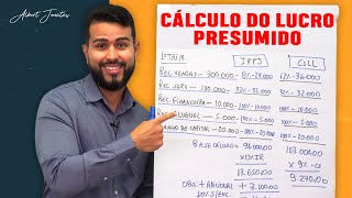 CÁLCULO LUCRO PRESUMIDO do IRPJ e CSLL [upl. by Selemas]