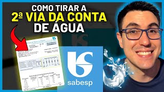 COMO TIRAR 2ª VIA DA CONTA DE ÁGUA SABESP PELA INTERNET USANDO O COMPUTADOR PASSO A PASSO [upl. by Idette]