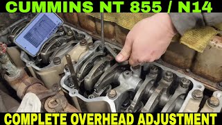 CUMMINS NT 855  N14 COMPLETE OVERHEAD INCLUDING ROCKER INSTALL [upl. by Popele489]