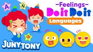 Do it Do it Languages  Feelings  Word Song  Vocabulary  Learn English for Kids  JunyTony [upl. by Belvia]