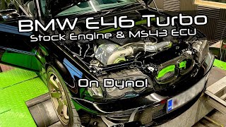 BMW E46 330ci M54B30 Turbo Power Run on Dyno [upl. by Lauber]