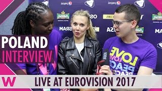 Kasia Mos Poland Interview  Eurovision 2017 [upl. by Dupaix291]