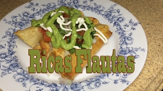 Como Hacer Flautas  Cocinando Con Gloria [upl. by Sharos]