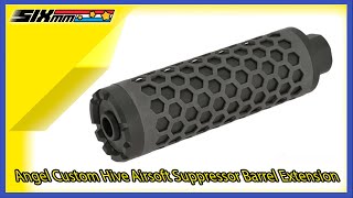 Angel Custom Hive Airsoft Suppressor Barrel ExtensionShort VerBLK [upl. by Anolla]