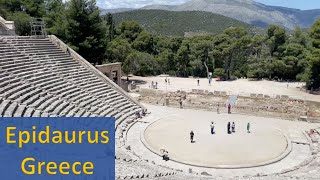 🇬🇷 Ancient Epidavros Theatre Asclepius Peloponnese Greece [upl. by Akenaj990]