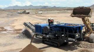 Kleemann Tracked Jaw Crusher MC 120 Z Crushing River Gravel [upl. by Yci]