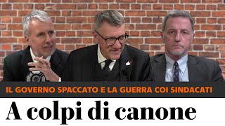 Governo spaccato in Ue e in Italia Ed è guerra coi sindacati sullo sciopero Con Landini e Giannini [upl. by Ausoj]