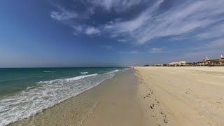 BEST 5 STAR BEACH RESORT in ABU DHABI SAADIYAT ISLAND Tour Vlog 5K [upl. by Ahcarb]