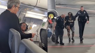 Woman Kicked Off Of Flight Over Exit Row Ruckus quotIm Not Going To Save Anybodyquot [upl. by Worthy]