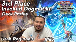 YUGIOH  3RD PLACE REGIONAL TOP INVOKED DOGMATIKA DECK PROFILE UTAH NEW BANLIST FORMAT JAN 2024 [upl. by Yramanna]