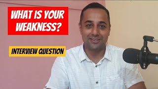 what is your weakness  interview question whatisyourweakness jobinterview [upl. by Donnenfeld313]