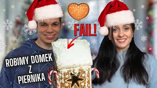 Robimy domek z piernika Fail🏠 Domowy vlog🏠 Gosia i Miłosz Vlog [upl. by Ariajay246]