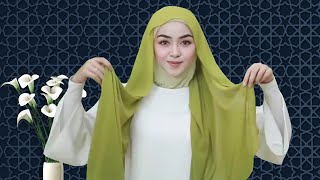 10 GAYA CANTIK SHAWL RAYA TUTORIAL – CARA PAKAI TUDUNG SHAWL SIMPLE CANTIK amp RINGKAS – QotrunNada [upl. by Eidna]