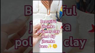 DIY Jhumka Earrings from Polymer Clay [upl. by Gisser834]