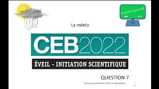 CEB sciences 2022  question 7  correction [upl. by Llerrah648]