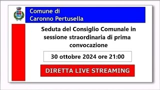 Seduta del Consiglio Comunale di mercoledì 30 ottobre 2024 [upl. by Onit]