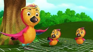 The Clever Birds Story  Bengali Cartoon Stories for Kids  Infobells [upl. by Elletsyrc]