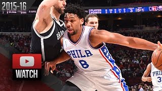 Jahlil Okafor Full Highlights vs Nets 20160206  22 Pts 17 Reb 3 Blk [upl. by Ettessil773]