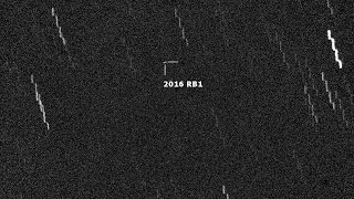 Asteroid 2016 RB1 Flying By Earth [upl. by Yanat]