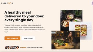 Omnifood Project  HTML amp CSS  Section 1  web development projects [upl. by Girard]