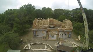 BCT Garage Truss Install II [upl. by Losse]