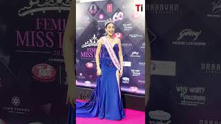 Miss India 2023 Nandini Gupta grace the carpet for Femina Miss India 2024 Final [upl. by Asenav]