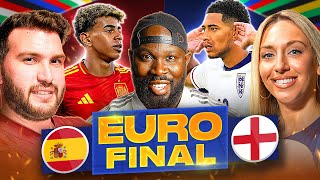 SPAIN 21 ENGLAND  EURO 2024 FINAL  WATCHALONG LIVE [upl. by Eedahs]