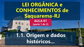 Aula 01  Conhecimentos sobre o Município de Saquarema  Origem e dados históricos parte 1 de 2 [upl. by Kopp]