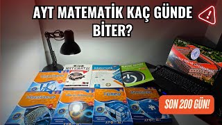 AYT MATEMATİK KAÇ GÜNDE BİTER KESİN VERİLERLE yks aytmatematik [upl. by Jeraldine]