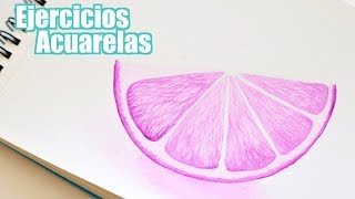 ejercicios basicos en acuarela [upl. by Luapnaes]