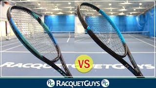 Yonex Ezone 98 vs Dunlop FX500 Tour Tennis Racquet Review [upl. by Peri]