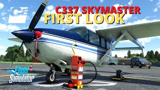 First Look Carenado C337 Skymaster in 2022 MSFS  Review Flight [upl. by Nylkaj593]