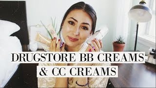 Drugstore BB Creams amp CC Creams  Review amp Comparisons [upl. by Xavler]