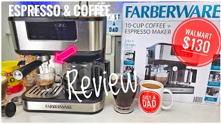 Walmart Farberware Dual Brew Espresso amp Coffee Maker Review [upl. by Eberhart]