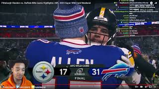 FlightReacts to Pittsburgh Steelers vs Buffalo Bills Game Highlights  NFL 2023 Wild Card Weekend [upl. by Ettevi989]