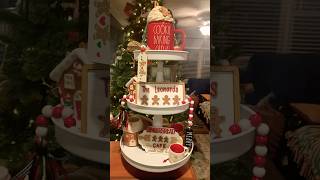 Tier tray decorations with Rae Dunn and more christmas merrychristmas [upl. by Aramat]