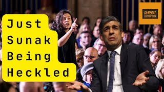 Rishi Sunak HECKLED by the British public generalelection2024 rishisunak tories toriesout [upl. by Einomrah]