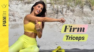 Goodbye Flabbiness Arm Exercise Routine with Susana Yábar  with optional Weights from Home [upl. by Faunie]