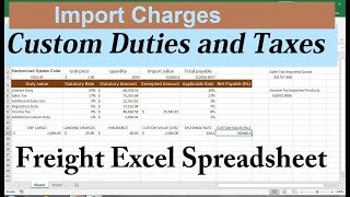 how to calculate freight cost per unit in excel [upl. by Odraner]